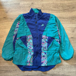 Vintage 90's NIKE Patterned Nylon Windbreaker Jacket