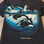 Vintage 1980's ORCAS Wildlife Vancouver Aquarium Tshirt
