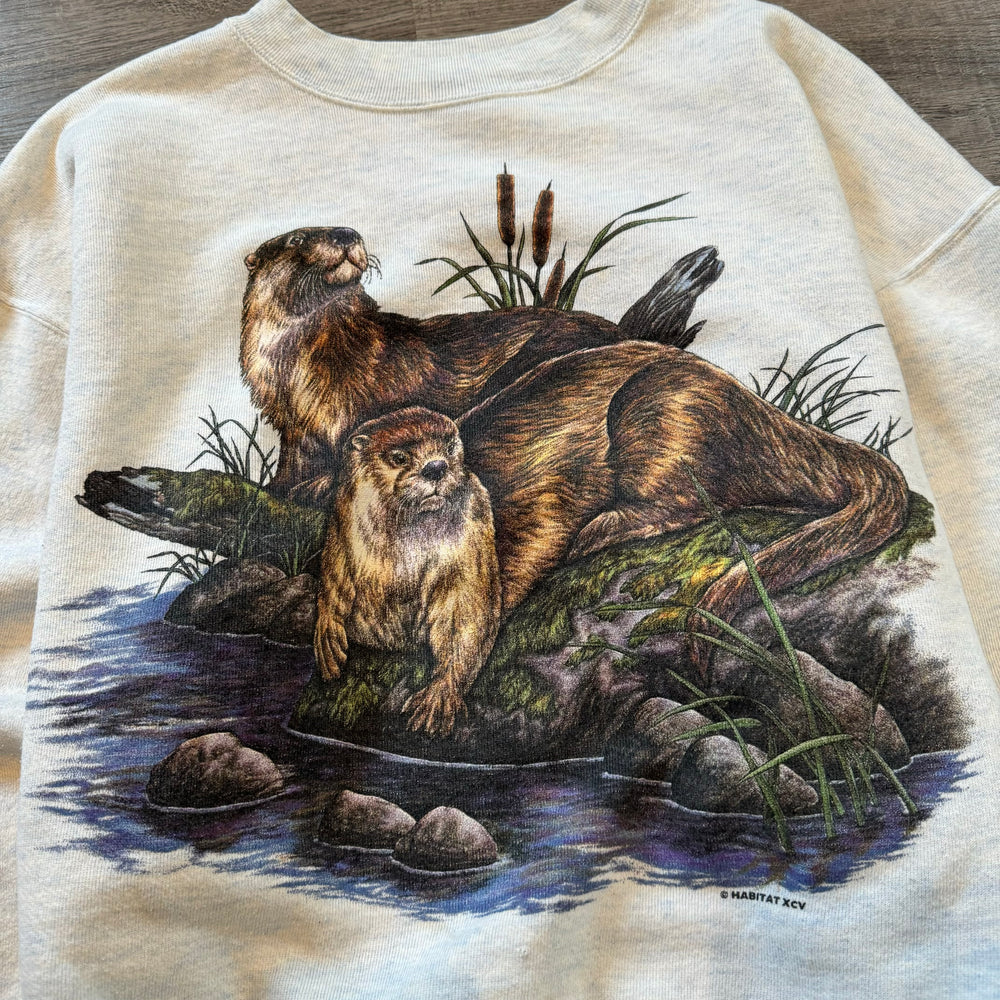 Vintage 90's WILDLIFE Otter Sweatshirt