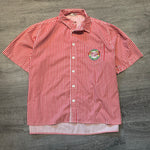Vintage 90's COCA-COLA Drink of Summer Pinstripe Collared Shirt
