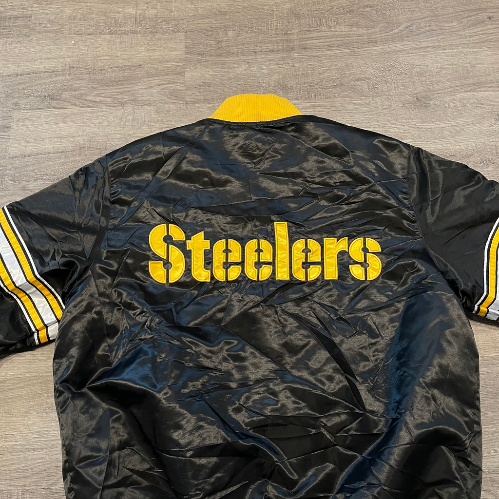 90's Pittsburgh Steelers Starter Satin NFL Jacket Size XL