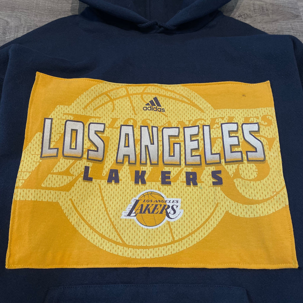 Vintage NBA Los Angeles LAKERS Adidas REWORK Hoodie Sweatshirt – Vintage  Instincts