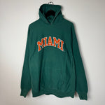 Vintage University of MIAMI Varsity Hoodie Sweatshirt