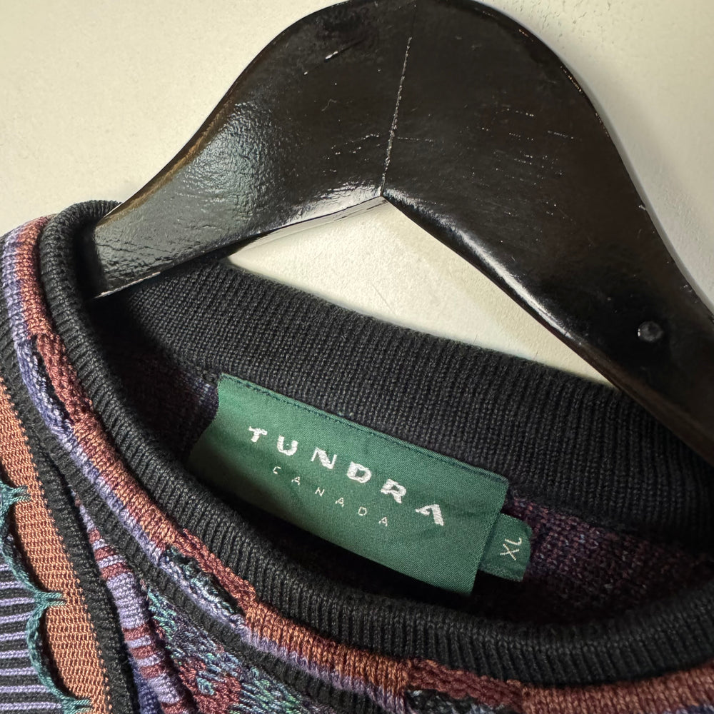 Vintage 90's TUNDRA 3D Cable Knit Sweater