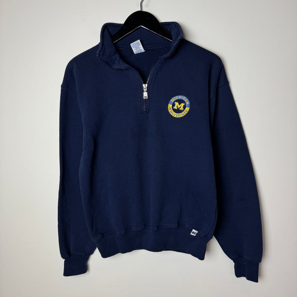 Vintage 90's University of MICHIGAN Varsity 1/4 Zip Sweatshirt