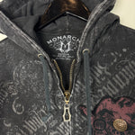 Vintage Y2K MONARCH All Over Print Hoodie Sweatshirt