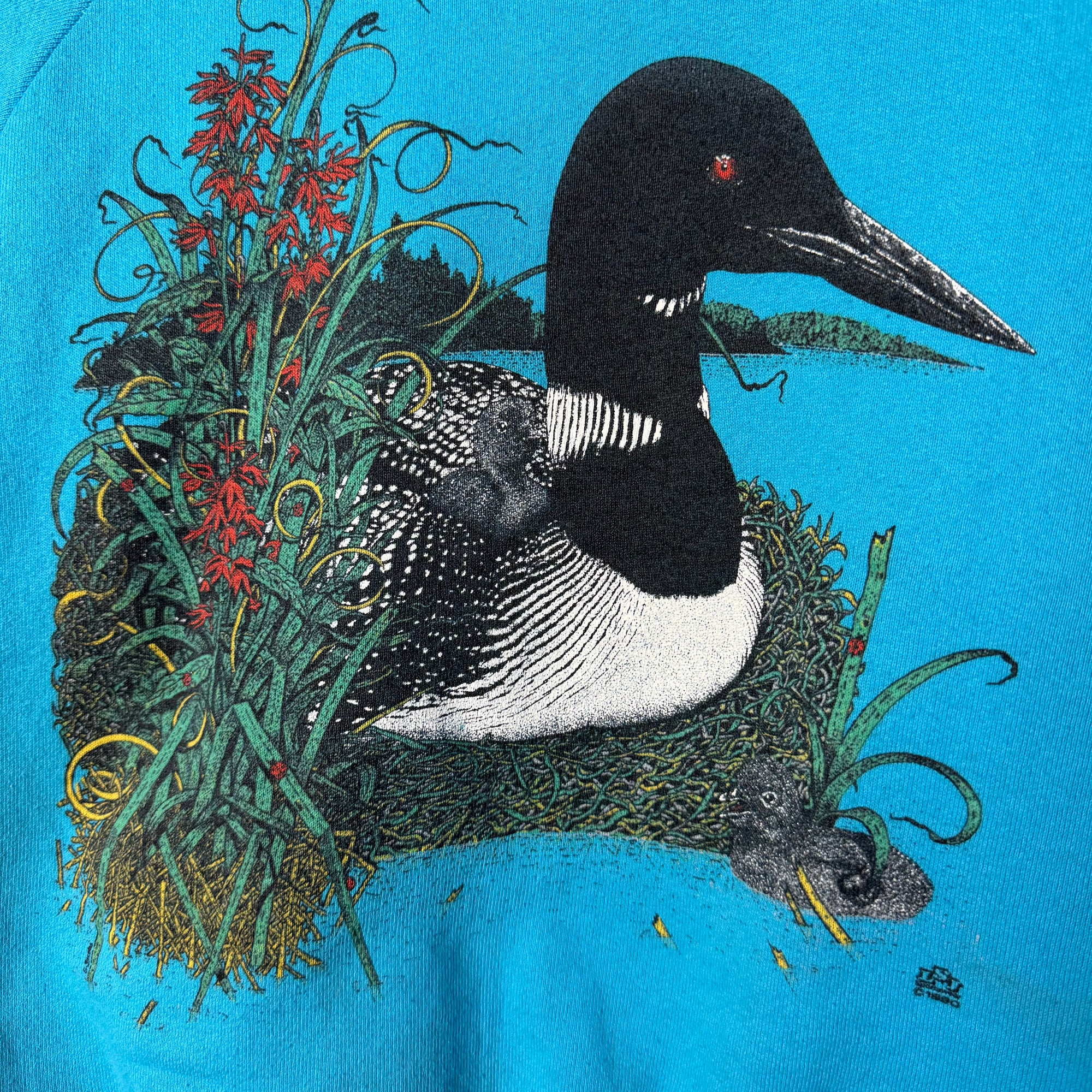 Vintage 90's LOON Wildlife Sweatshirt