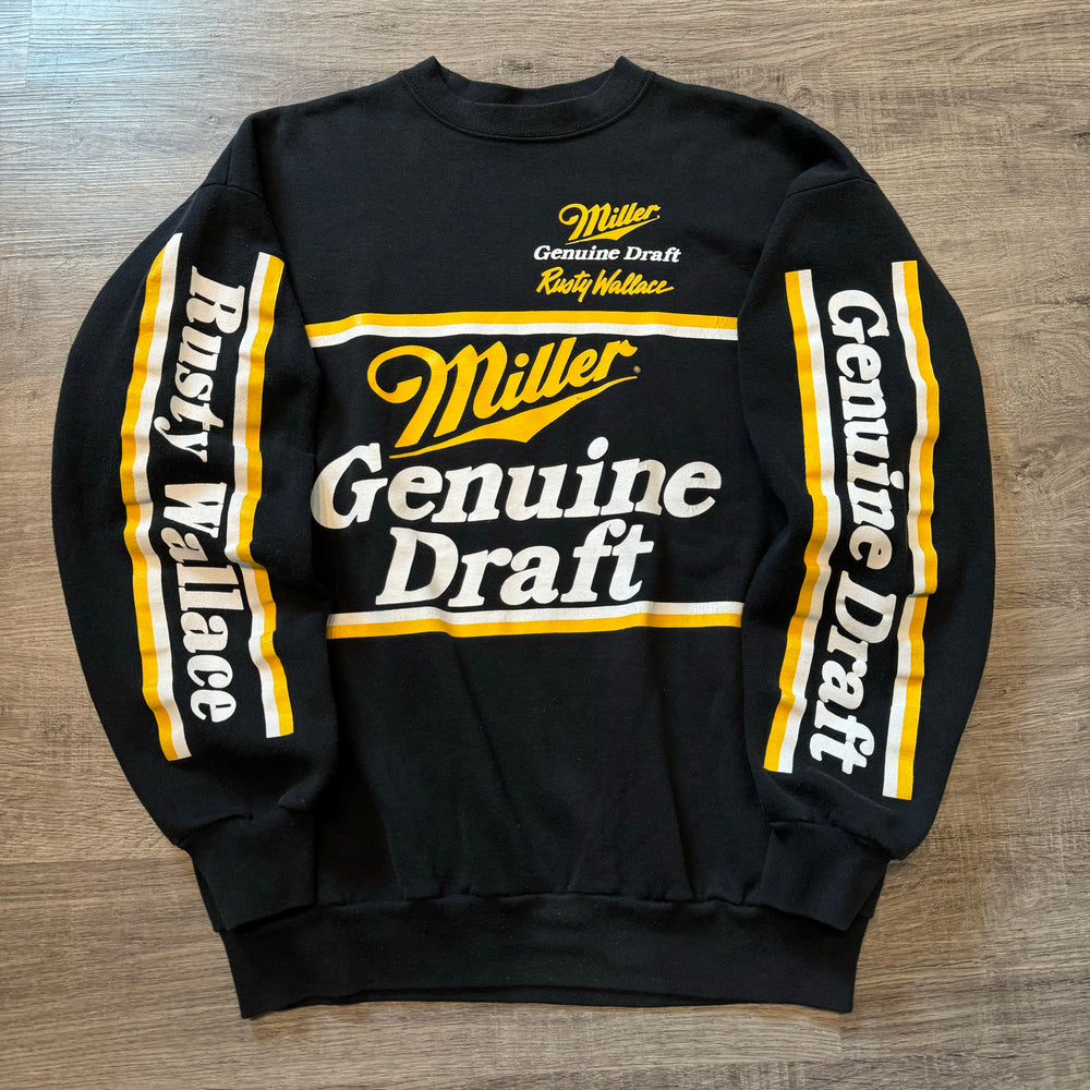 Vintage 90's MILLER GENUINE DRAFT Rusty Wallace Racing Sweatshirt