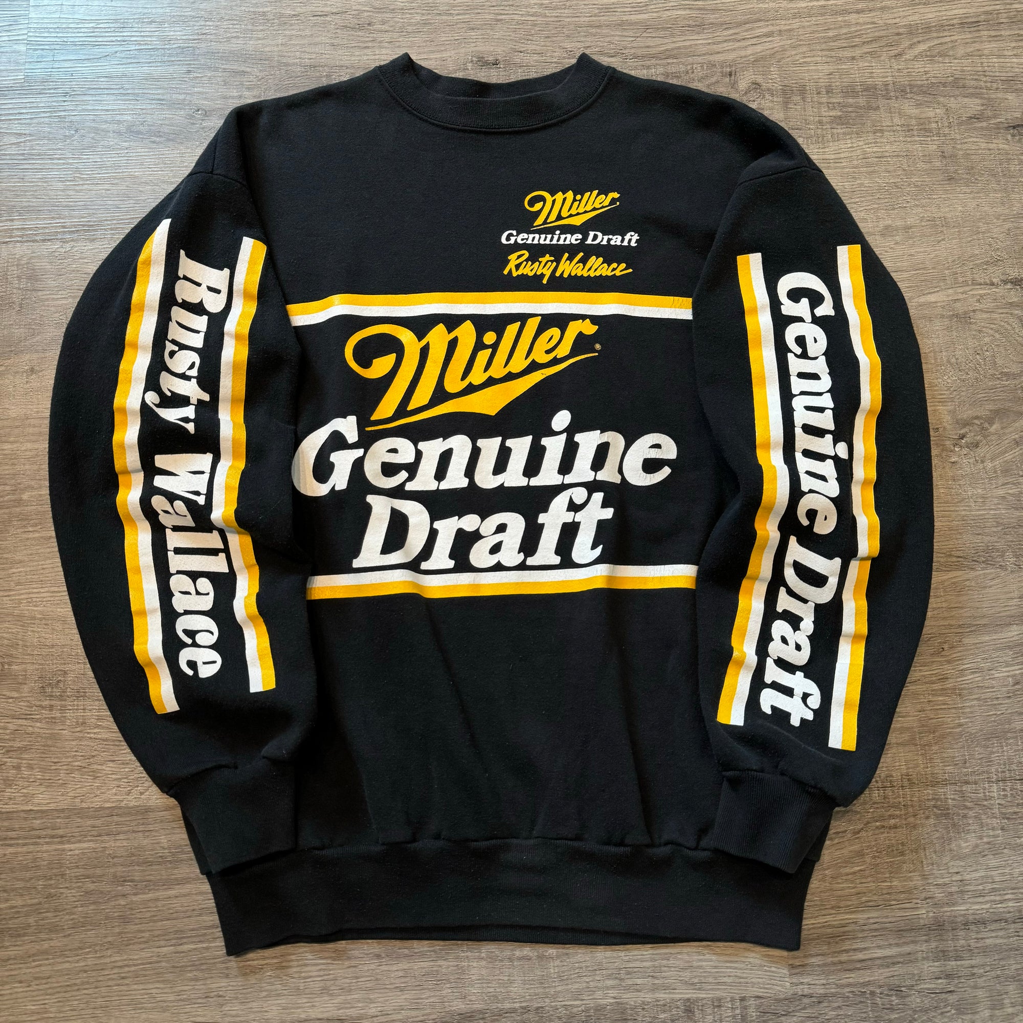 Vintage 90's MILLER GENUINE DRAFT Rusty Wallace Racing Sweatshirt – Vintage  Instincts