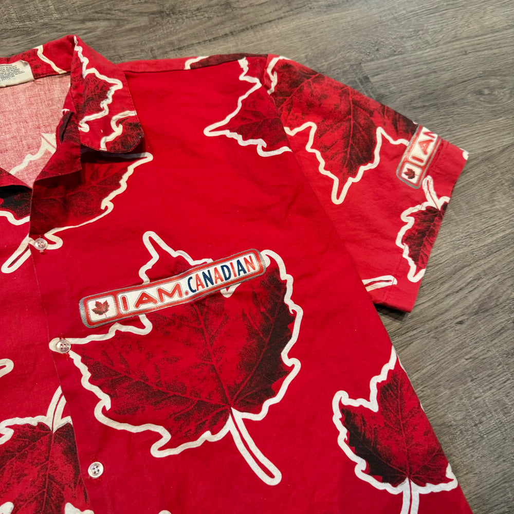 Vintage 90's MOLSON Canadian Beer Promo Button Up Shirt