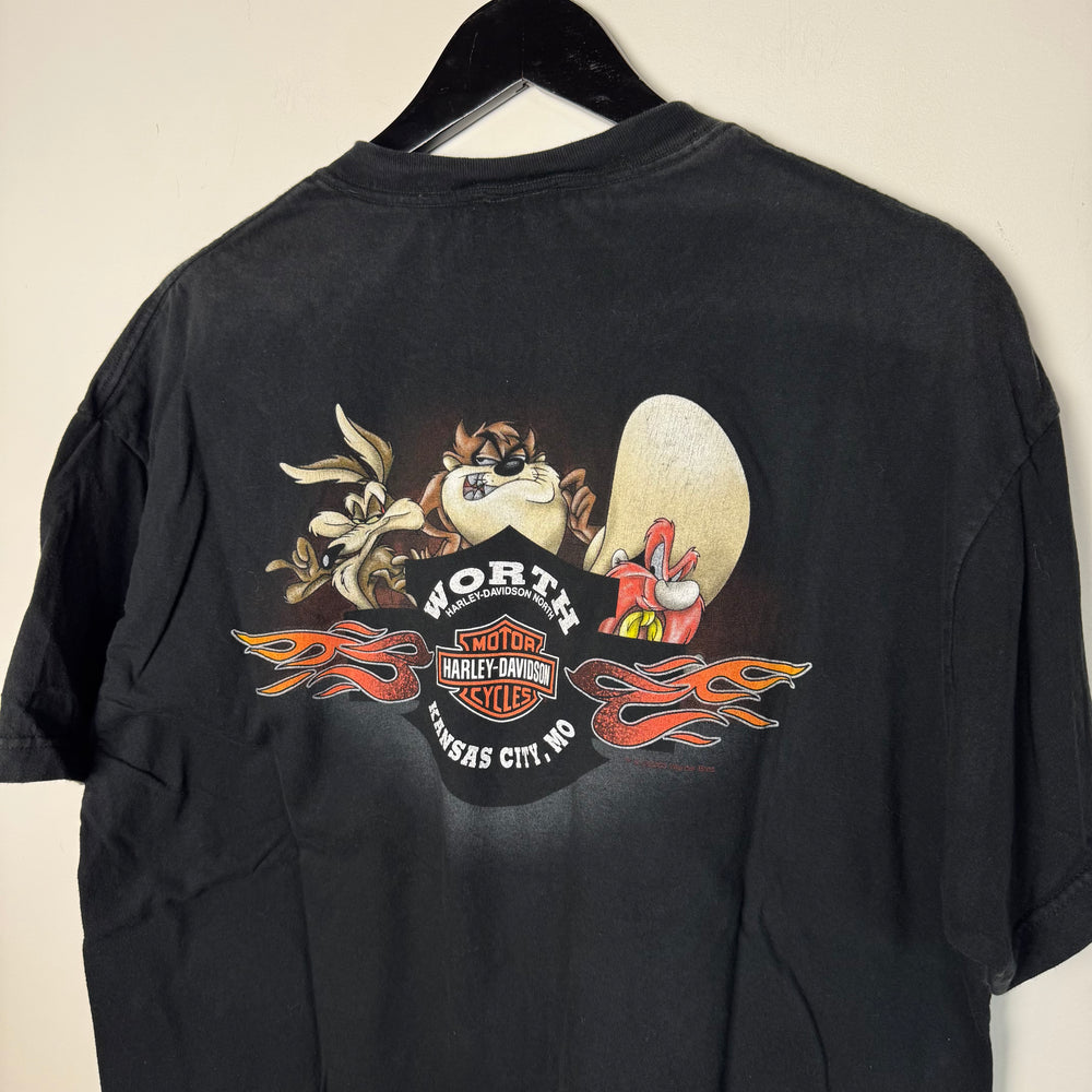 Vintage 2000 HARLEY DAVIDSON Looney Tunes Tshirt