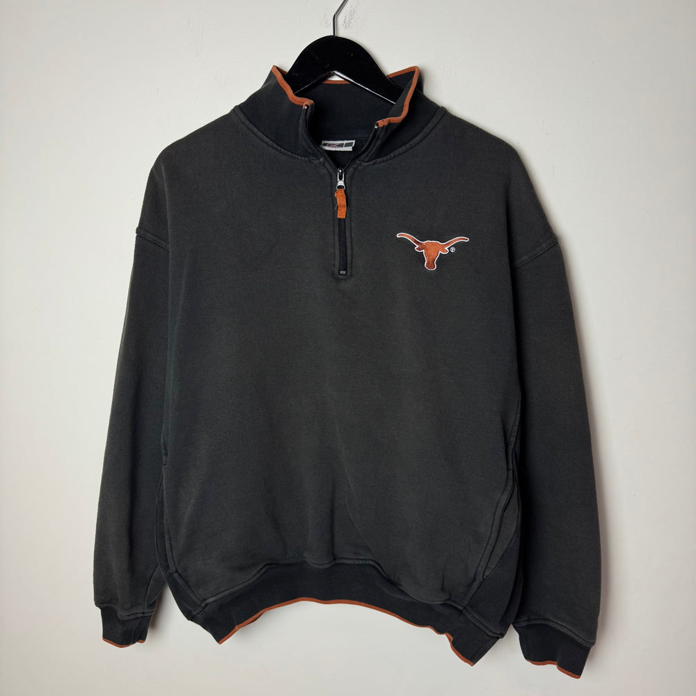 Vintage University of TEXAS Longhorns Varsity 1/4 Zip Sweatshirt