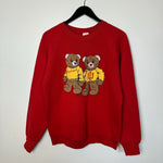 Vintage 90's INDIANA University Teddy Bear Varsity Sweatshirt