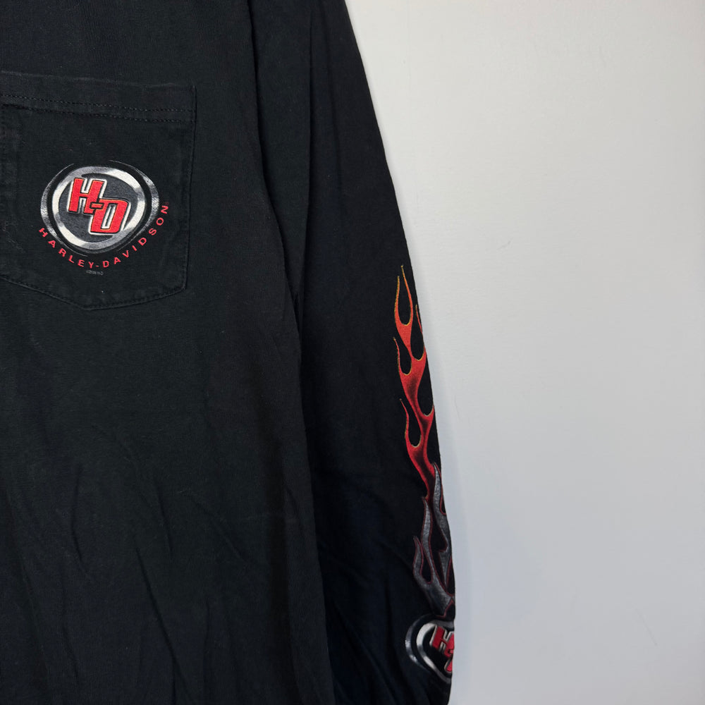 Vintage HARLEY DAVIDSON Flaming Long Sleeve Tshirt