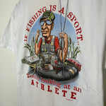 Vintage 2005 FISHING Athlete Redneck Sportsman Tshirt