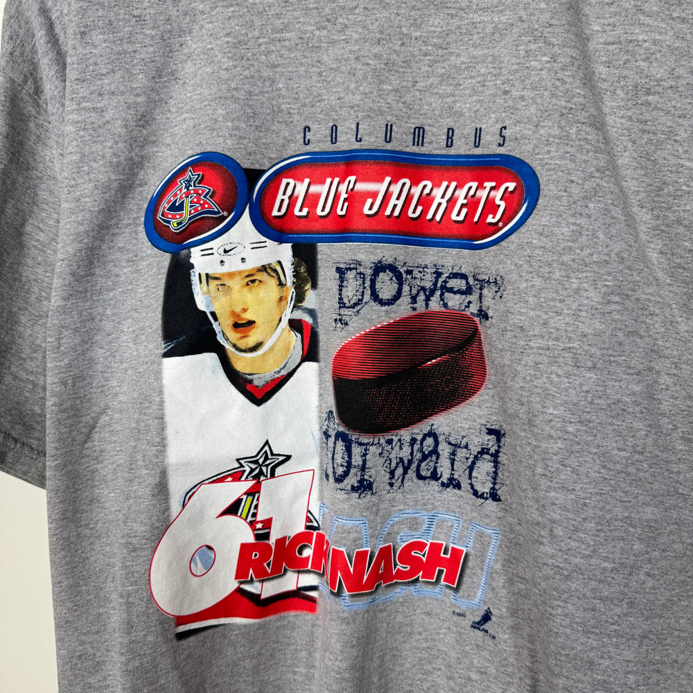 Vintage NHL Columbus Blue Jackets Rick Nash Tshirt