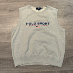 Vintage 90's POLO SPORT Ralph Lauren Sleeveless Sweater Vest