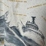 Vintage 90's SHIPWRECKS of the Great Lakes Tshirt