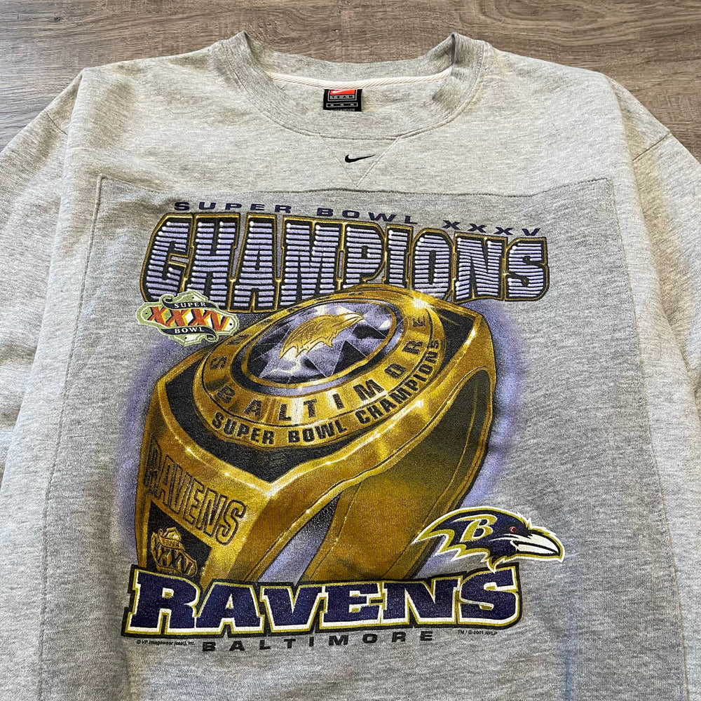 Vintage 90's NFL Baltimore Ravens REWORK Sweatshirt
