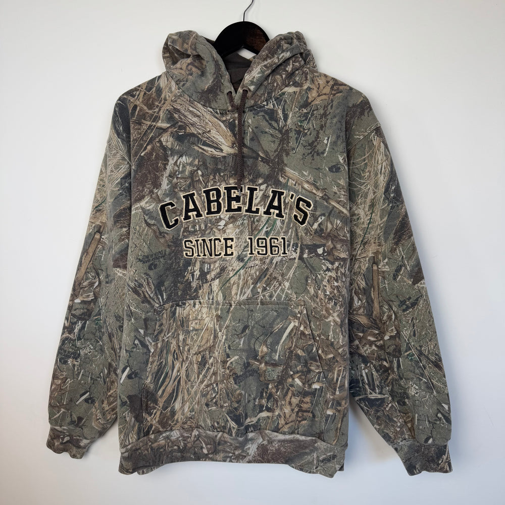 Vintage CABELA's Real Tree Camo Hoodie Sweatshirt