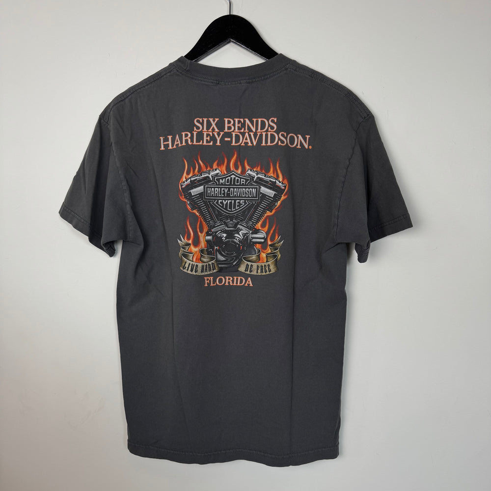 Vintage HARLEY DAVIDSON Pinup Model Tshirt