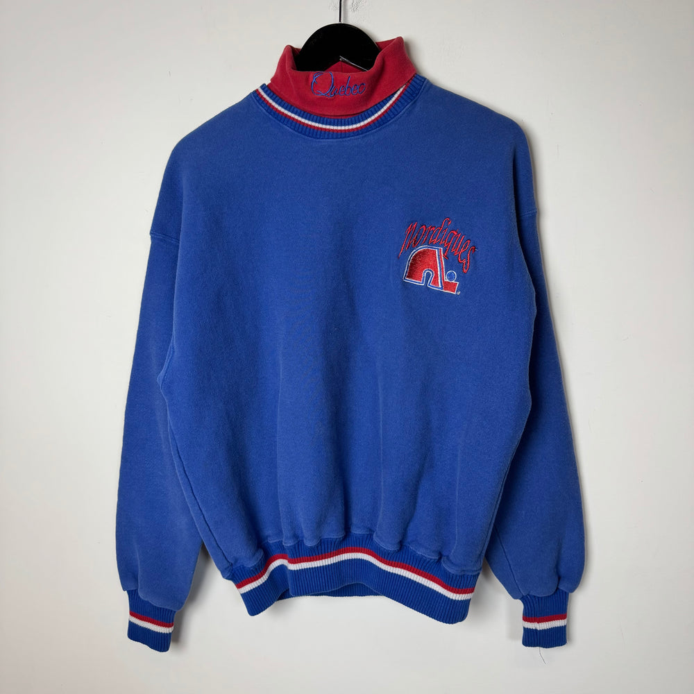Vintage 90's NHL Quebec NORDIQUES Turtleneck Sweatshirt