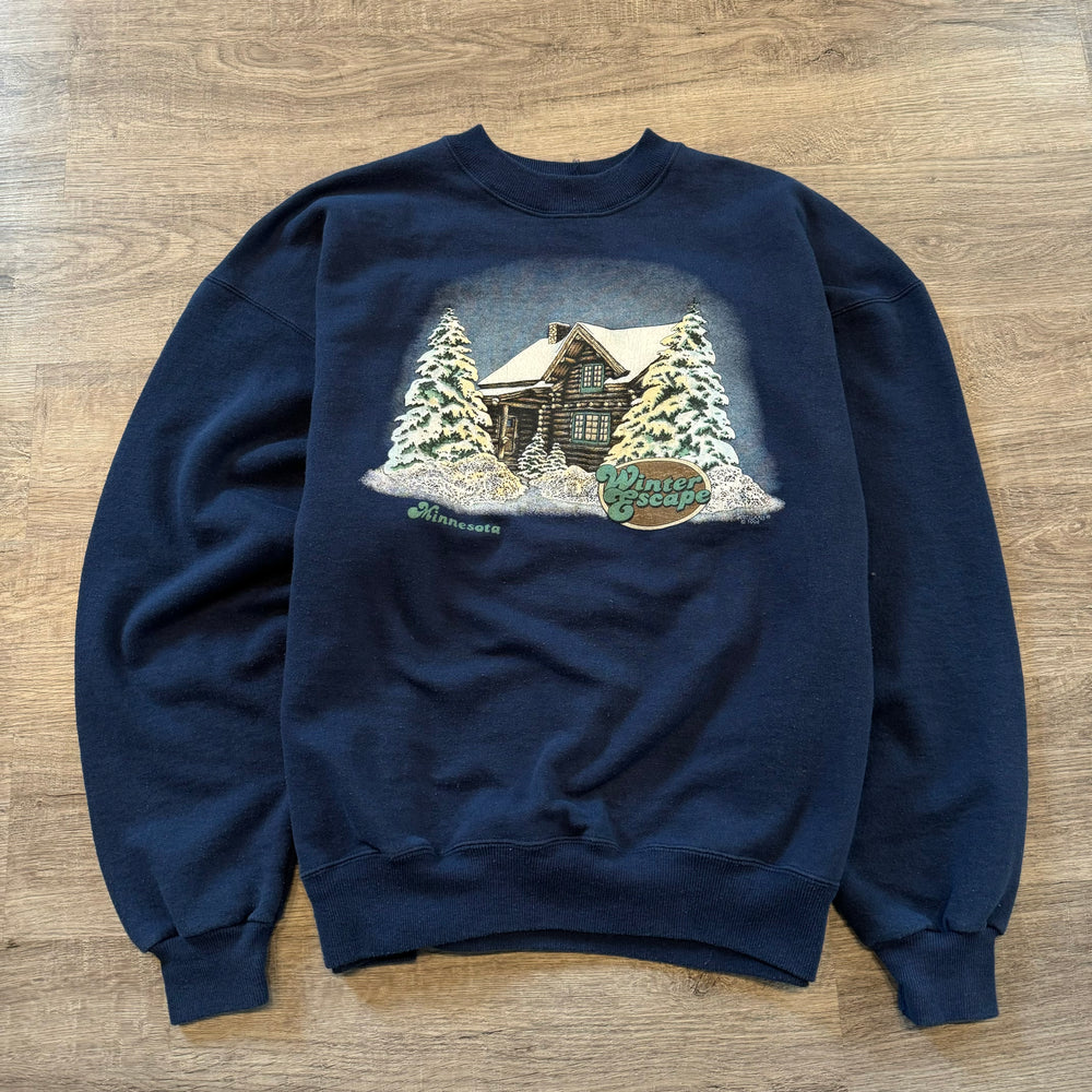 Vintage 90's WINTER ESCAPE Nature Sweatshirt