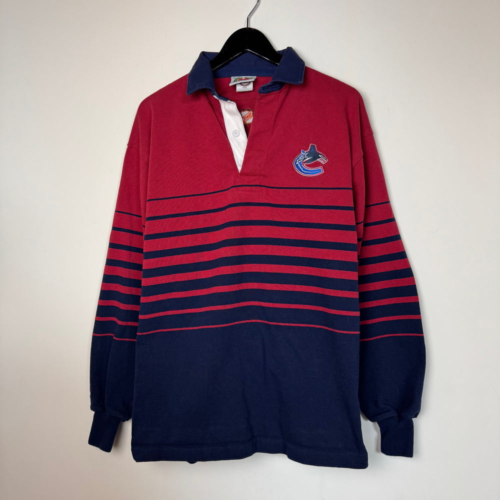 Vintage 90's NHL Vancouver CANUCKS Rugby Sweatshirt