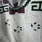 Vintage 1993 WOLF Wildlife Henley Sweatshirt