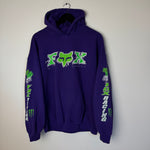 Vintage FOX Racing Monster Energy Hoodie Sweatshirt