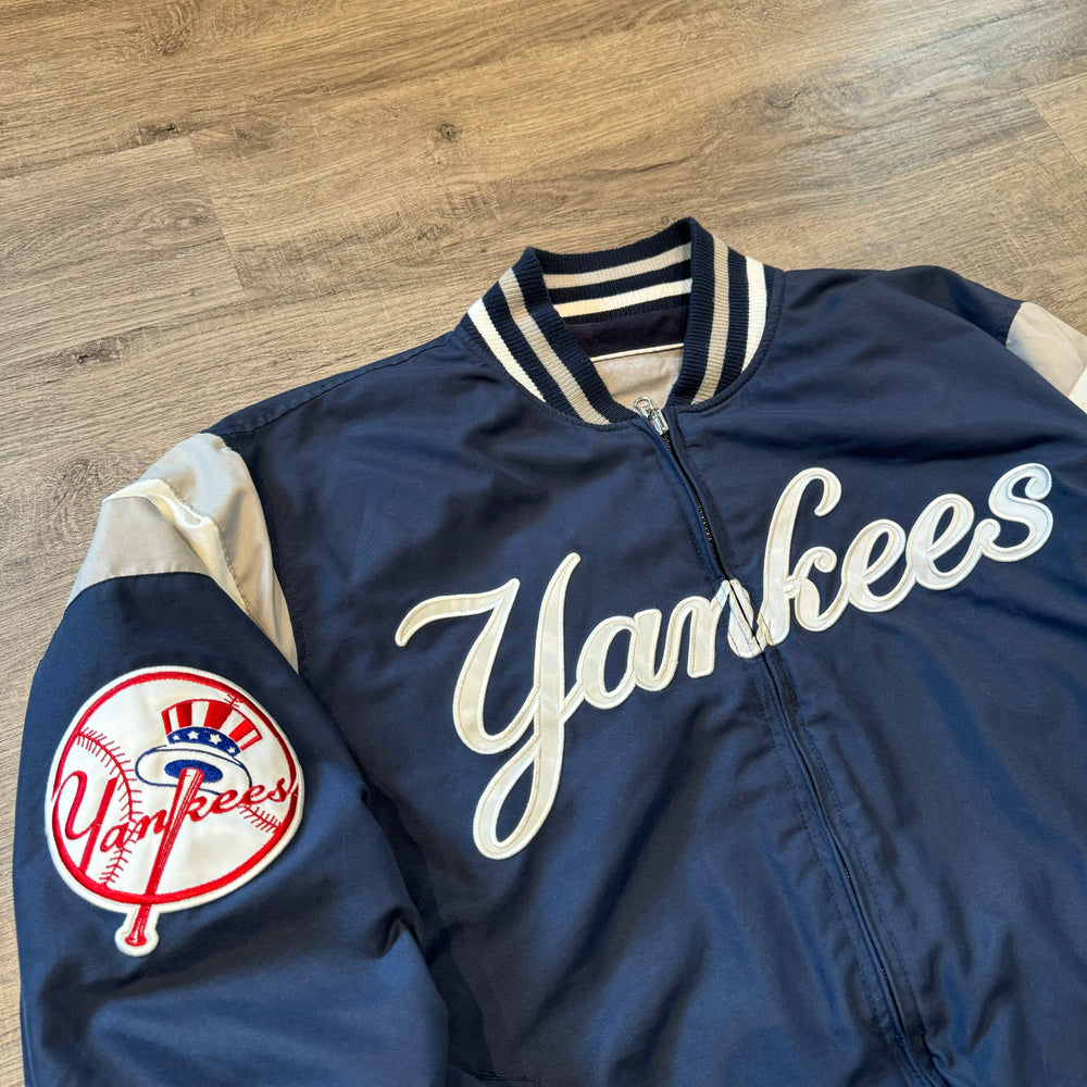 Vintage MLB New York YANKEES Reversible Bomber Jacket