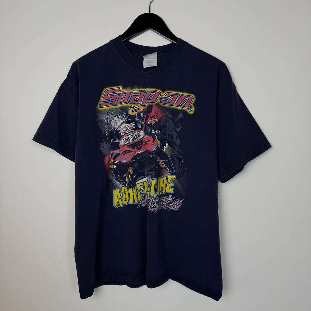 Vintage 90's SNAP-ON Snowmobiles Adrenaline Addicts Tshirt