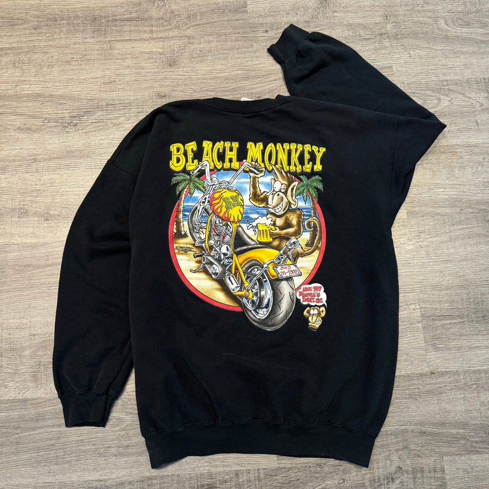 Vintage BEACH MONKEY Biker Bar Sweatshirt