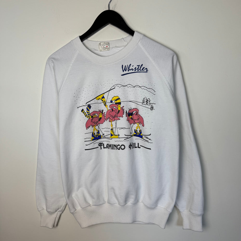 Vintage 90's WHISTLER Ski Flamingo Sweatshirt