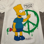 Vintage 1990 THE SIMPSONS Peace Man BART Screen Stars Tshirt