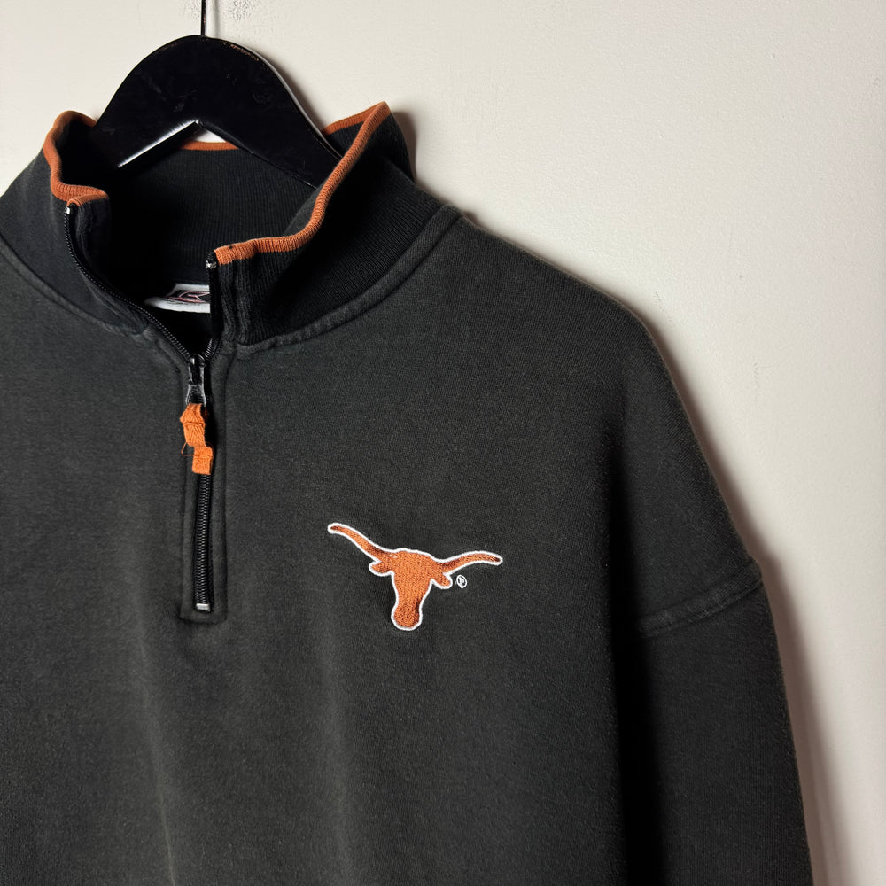 Vintage University of TEXAS Longhorns Varsity 1/4 Zip Sweatshirt