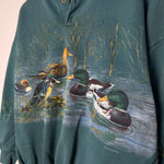 Vintage 90's DUCK Wildlife All Over Print Sweatshirt