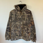 Vintage CABELA'S Real Tree Camo Hoodie Sweatshirt