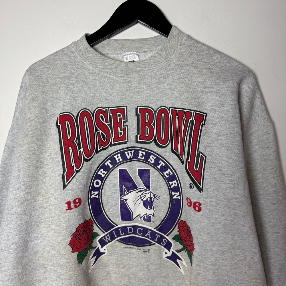 Vintage 1996 ROSE BOWL North Western Wildcats Varsity Sweatshirt