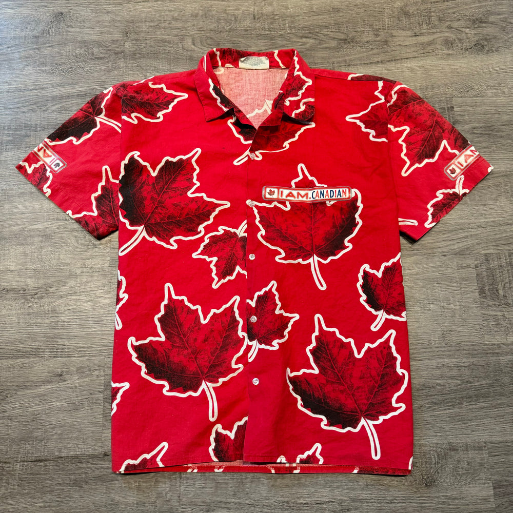 Vintage 90's MOLSON Canadian Beer Promo Button Up Shirt