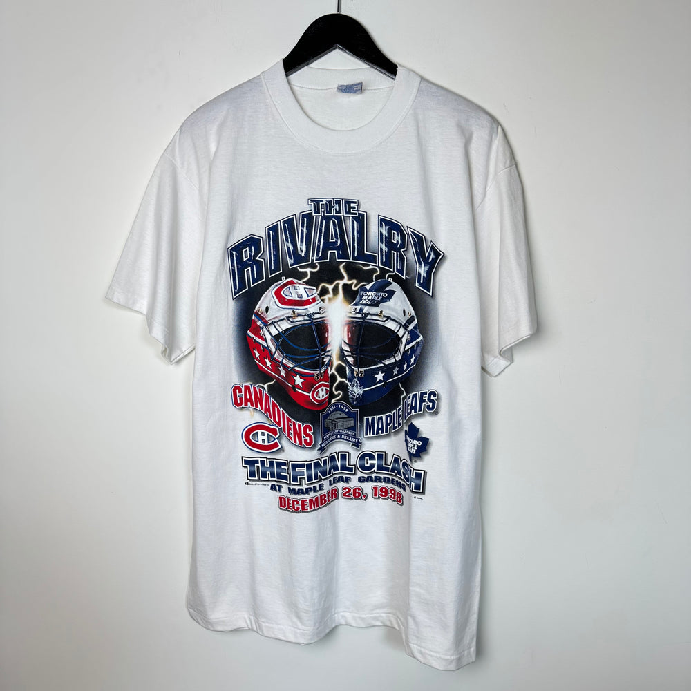 Vintage 1998 NHL Toronto VS. Montreal THE RIVALRY Tshirt