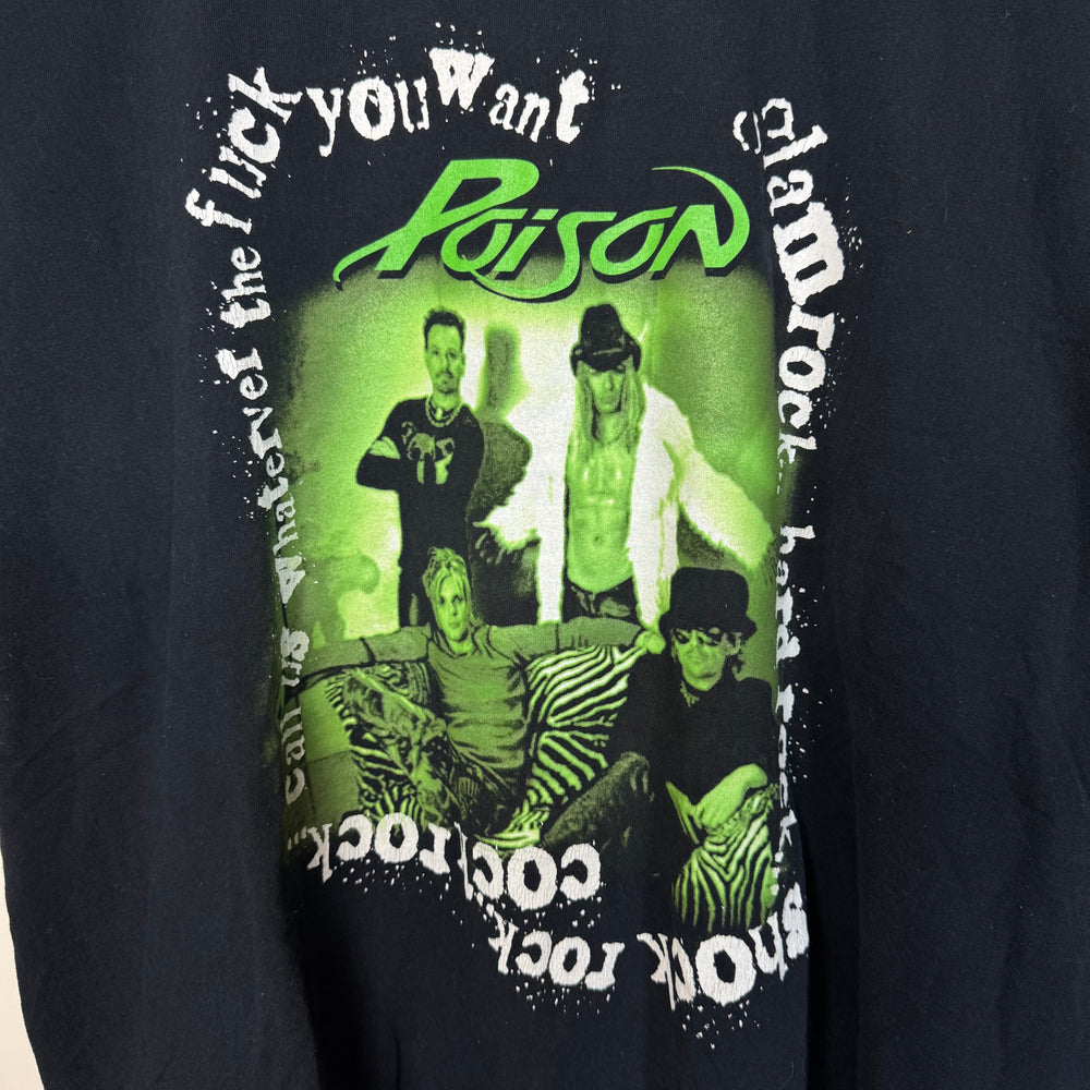 Vintage 2001 POISON Band Tour Tshirt