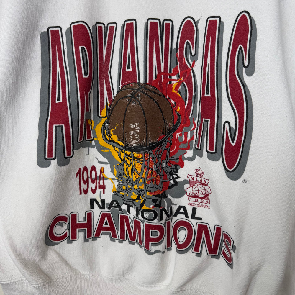 Vintage 1994 NCAA Champions ARKANSAS Varsity Sweatshirt