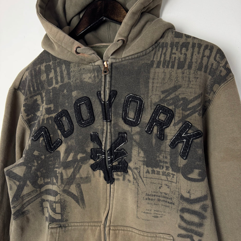Vintage ZOO YORK Skateboarding Hoodie Sweatshirt