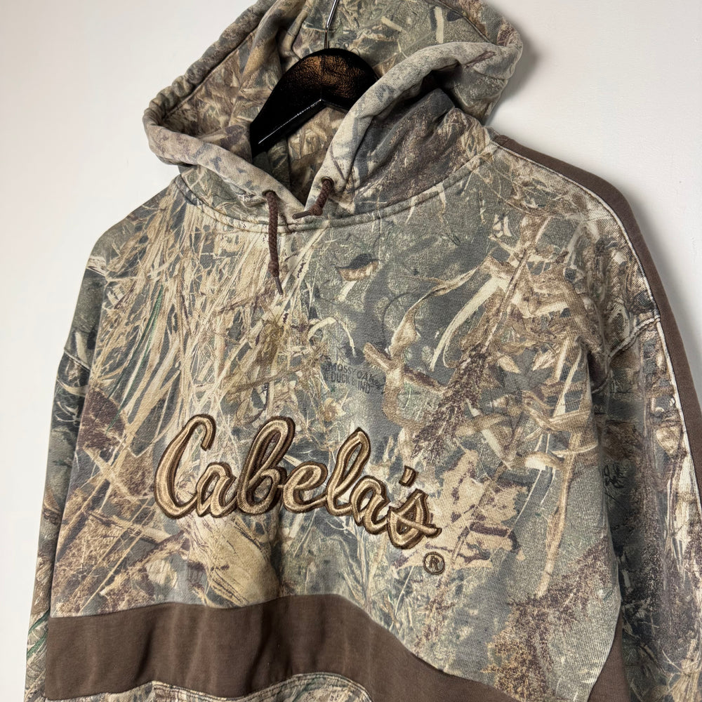 Vintage CABELA'S Real Tree Camo Hoodie Sweatshirt