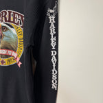 Vintage 1980's HARLEY DAVIDSON Thermal Sweatshirt