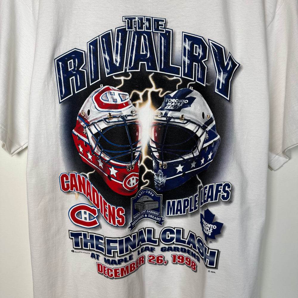 Vintage 1998 NHL Toronto VS. Montreal THE RIVALRY Tshirt