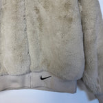 NIKE Swoosh Faux Fur Hoodie Jacket