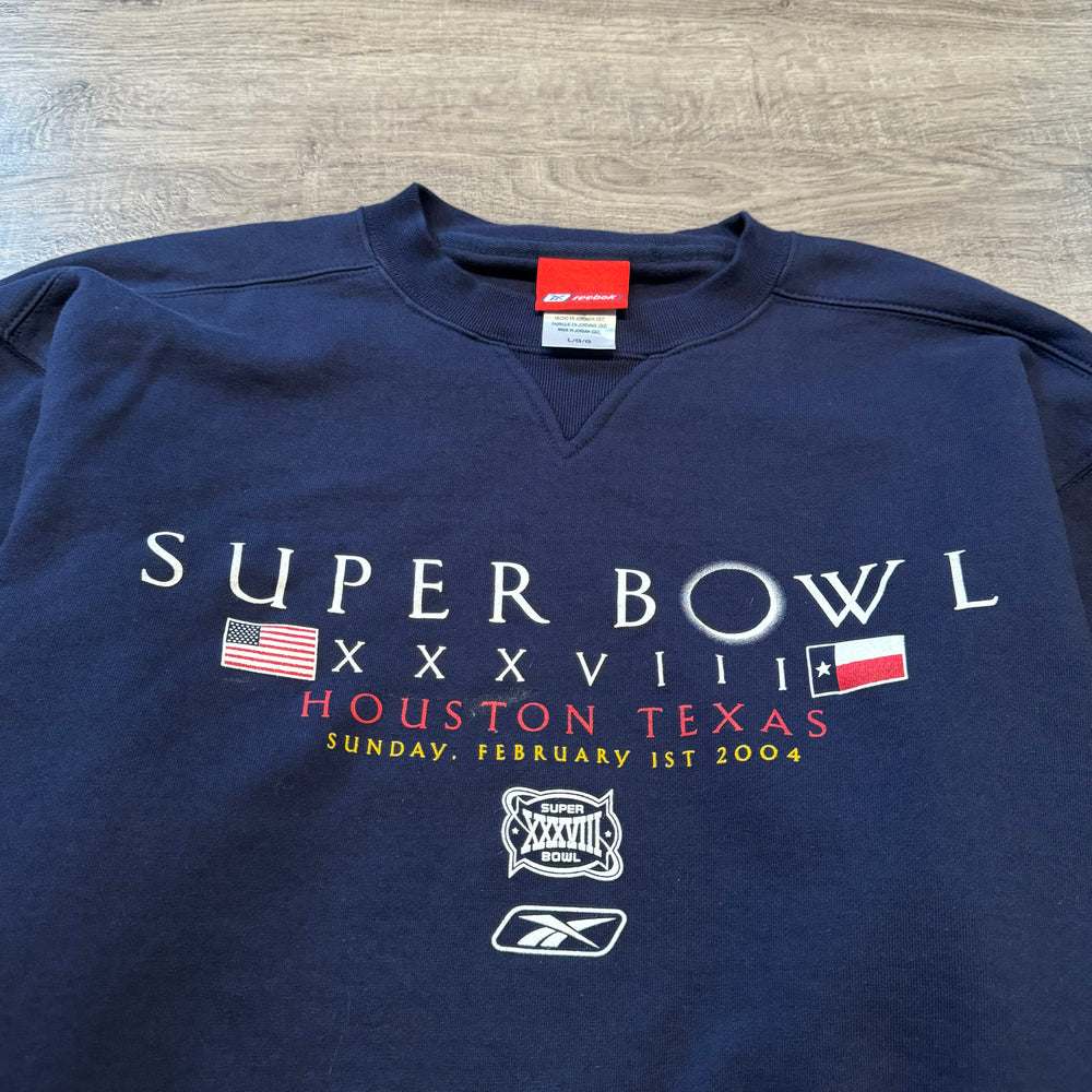 Vintage 2004 NFL Super Bowl Reebok Sweatshirt