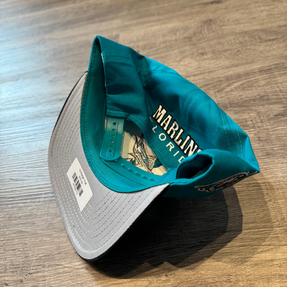 Vintage 90's MLB Florida MARLINS Snapback Hat